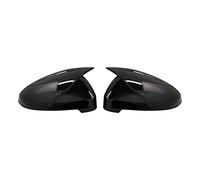 Couvercles rétroviseurs voiture 2 Pièces De Capuchons De Rétroviseurs Latéraux Noirs Pour A4 A5 B9 S4 S5 RS5 2017 2018 2019 Remplacer Les Couvertures Cache de rétroviseur extérieur(Black One Pair)