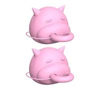 Couvercles verseurs en silicone en forme de tête de vache pour la maison et le bureau, bouchons en carton amusants, anti-déversement, inverseur de carton de lait