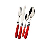 Couvert 24 Pièces Bugatti Cristallo Acier inoxydable CSC3T-S1750 Rouge