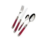 Couvert 24 Pièces Bugatti Rinascimento Acier inoxydable RIB3-S2450 Rouge