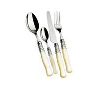 Couvert 24 Pièces Bugatti Selene Acier inoxydable SECAM-S1950 Ivoire