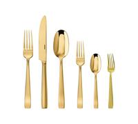 Couvert 30 Pièces Sambonet Flat Acier inoxydable PVD 62712GN1 Mirror Gold