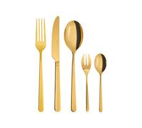 Couvert 30 Pièces Sambonet Linear Acier inoxydable PVD 52713GN1 Mirror Gold