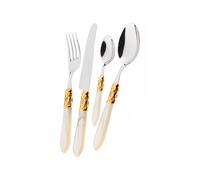 Couvert 49 Pièces Bugatti Aladdin Acier inoxydable ALDAM-S4265 Ivoire