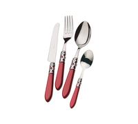 Couvert 50 Pièces Bugatti Aladdin Acier inoxydable ALC3S-S4266 Rouge