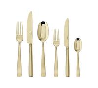 Couvert 72 Pièces Sambonet Flat Acier inoxydable PVD 62712P79 Mirror Champagne