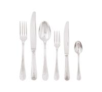 Couvert 72 Pièces Sambonet Ruban Croisé Acier argenté 52723-79 Plaqué Argent