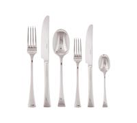 Couvert 72 Pièces Sambonet Triennale Acier argenté 52705-78 Plaqué Argent