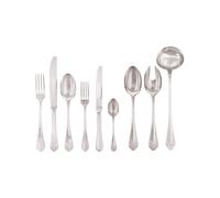 Couvert 75 Pièces Sambonet Rome Acier argenté 52746-77 Plaqué Argent