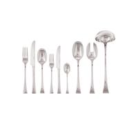 Couvert 75 Pièces Sambonet Triennale Acier argenté 52705-76 Plaqué Argent