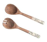 Couvert à salade Léa vert 28 cm - Table Passion - Vert - Bois G