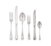 Couvert de 36 Pièces Sambonet Filet Toiras Acier argenté 52756-83 Plaqué Argent