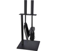 Couvert de cheminée 3 pièces en acier inoxydable - noir