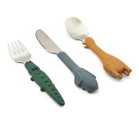 Liewood Set de couverts Tove all together 3 pièces Golden caramel mix