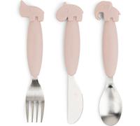 Done By Deer Easy Grip Friends Cutlery Set Rose 12 Months