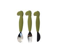 Couverts 3 pièces en silicone - Mr. Dino