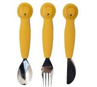 3 couverts en silicone - mr. Lion