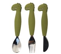 Lot de 3 couverts en silicone Mr. Dino - Trixie
