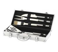 Couverts À Barbecue En Acier Inoxydable Avec Coffret En Aluminium - 5 Pièces
