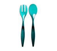 Couverts À Salade - Grand Chef - Lot De 2 - 29.5 Cm - Pétrole - Polystyrène