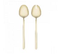 blomus Couverts à salade STELLA champagne 2 Pièces 28 cm