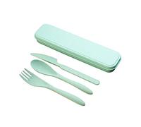 Couverts Cuillère Réutilisable Fourchette Adulte Boîte à Lunch Portable Set de Couverts pour Voyage, Pique-nique, Camping ou Usage Quotidien à L'école Sets de Table Ronds Dentelle (A, Taille Unique)
