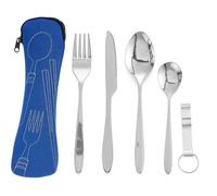 Couverts de Camping - Inox - 5PCS - Étui Portable - Pratique - Durable