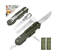 Couverts de Camping - Non spécifié - 5 en 1 - Acier Inoxydable - Pliable - Portable