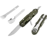 Couverts De Camping Pliable，5 En 1 Set De Couverts De Camping，Set De Couverts D'Extérieur Avec Sac De Rangement，Camping Et Pique-Niques De Randonnée