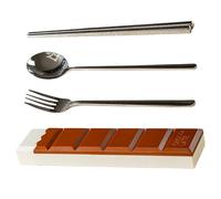 Couverts de voyage | Ustensile de cuisine portable en acier inoxydable à remplir de liquide réutilisable - Boîte à lunch Set d'ustensiles, pour la famille, les amis, le fils, la maison, le restaurant