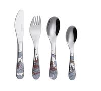 Couverts Enfant - EXZACT - 4 Pièces - Inox - Compatible Lave-Vaisselle - Ensemble Complet