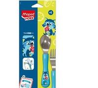 Couverts enfant - MAPED PICNIK - Raton laveur Bleu