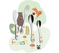 Couverts enfants Forest 4 pièces - Cilio - Argent - Inox G
