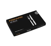 Fiskars All Steel Lot de 24 couteaux à steak, finition mate, acier inoxydable, passent au lave-vaisselle