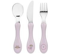 Lot De 3 Couverts Tiny Team, Chat Rose TU