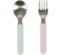 Couverts Little Dutch en mélamine rose / bleu Bleu G