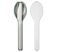 Mepal Set de couverts Ellipse 3 pièces inoxydable avec étui de voyage Nordic Sage