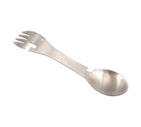 Couverts Multifonctionnels 5 En 1 En Acier Inoxydable, Fourchette Cuillère Ouvre Cuillère, Vaisselle D'extérieur Portable Fourchette Cuillère Pique Nique Outils De Camping