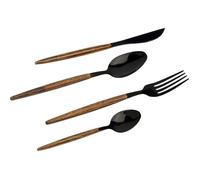 Couverts Paris 16 pièces noirs Kare Design