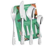 Couverts pour enfants Schmalz® Kuppels Forest Friends avec gravure, 4 pièces, gravure du nom, couverts personnalisés pour garçons et filles, naissance et baptême