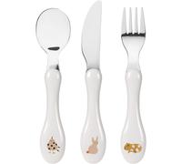 Couverts Pour Enfants Set 3 Pièces Fourchette Cuillère Couteau Acier Inoxydable/Cutlery Little Mateys Spicy Orange