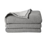 Couverture 100% Pure Laine Vierge Double Face "Volta" 500 Gr/M² Toison D'or - Volta Myosotis Ciel - 240 X 300 Cm