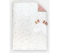 Couverture 100 x 140 cm L&J en Veloudoux, rose