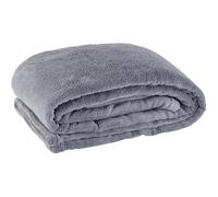 Couverture - 130 x 170 cm - Gris - 190 g/m² - Lavable