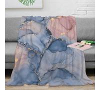 Couverture 3D Imprimé Aquarelle Abstraite Microfibre Décor Maison Plaid Canapé Doux pour Chambre Adulte 50x60(127x152cm)