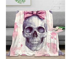 Couverture 3D Imprimée Nœud Coffret Microfibre Décoration Maison Plaid Rose pour Adulte Canapé Chambre 60x80(150x200cm)