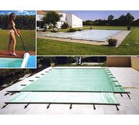 Couverture à barres Securit Pool LITTORAL 4 saisons opaque coloris vert (m²)