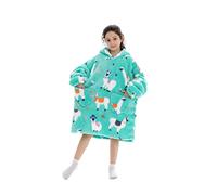 Couverture à capuche Alpaga surdimensionnée pour enfants et adolescents, S/3XL