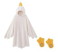 Couverture à capuche en forme d'oie - Pyjama en forme d'oie blanche - Couverture à capuche - Pyjama canard - Combinaison pour la maison, le salon, la soirée cinéma, m, M-L
