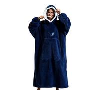 Couverture à capuche en polaire chaude avec poche | Couverture à capuche portable pour faire la sieste, regarder la télévision, jouer à des jeux, pour une fête de famille